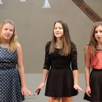 Vánoční pěvecké vystoupení žáků třídy Jany Borkové, 7. 12. 2016