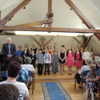 Třídní vystoupení žáků pěvecké třídy B. Petroviće