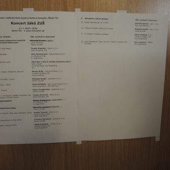 Koncert žáků 13. 2. 2018