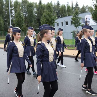 Dechový orchestr mladých a mažoretky ZUŠ - pochod městem k 80.výročí Gymnázia Humpolec, 16. 9. 2017