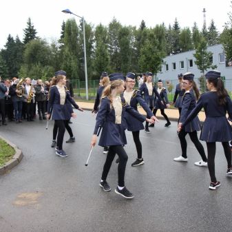 Dechový orchestr mladých a mažoretky ZUŠ - pochod městem k 80.výročí Gymnázia Humpolec, 16. 9. 2017