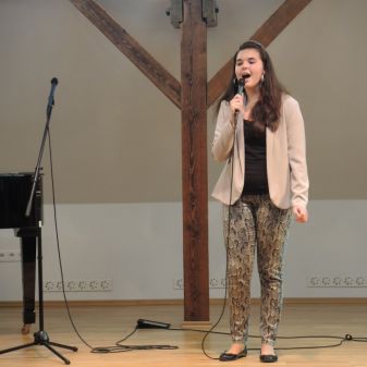 Třídní pěvecká vystoupení žáků Jany Borkové, duben 2016