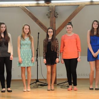 Třídní pěvecká vystoupení žáků Jany Borkové, duben 2016