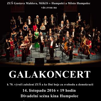 Galakoncert k 70. výročí založení ZUŠ a ke Dni boje za svobodu a demokracii