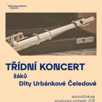 Třídní koncert žáků Dity Urbánkové Čeledové