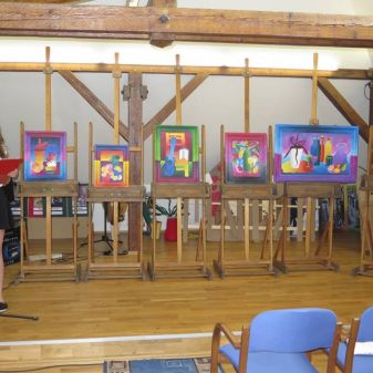 Obhajoby absolventských prací a předávání ocenění z výtvarných soutěží, květen 2016