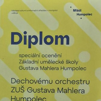 Diplom dechovému orchestru