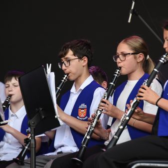 Dechový orchestr na Bernard festu