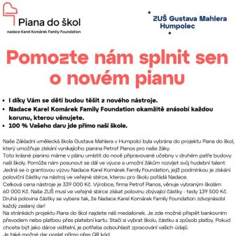 Pomůžete nám získat piano?