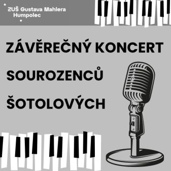 Závěrečný koncert sourozenců Šotolových