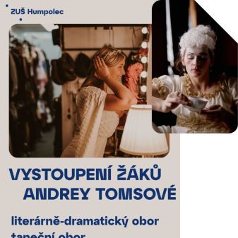Vystoupení žáků Andrey Tomsové