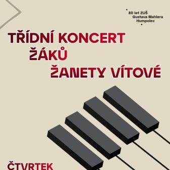Třídní koncert žáků Žanety Vítové
