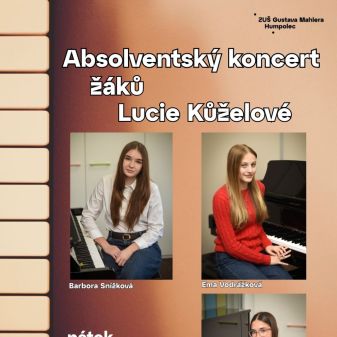 Absolventský koncert žáků Lucie Kůželové