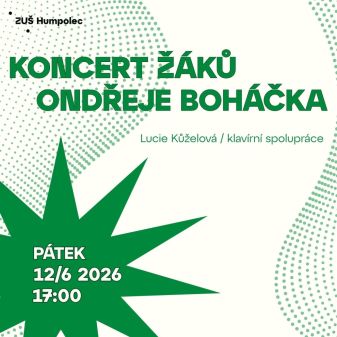 Koncert žáků Ondřeje Boháčka