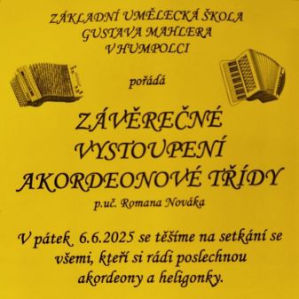 Závěrečné vystoupení akordeonové třídy